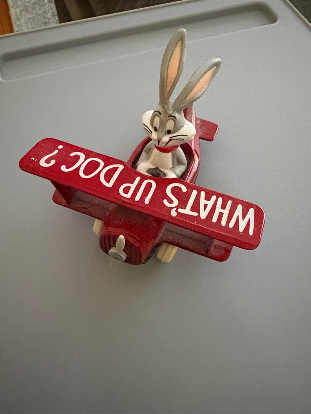 Vintage 1988 ERTL Looney Tunes Bugs Bunny Airplane Die Cast “What's Up Doc?"